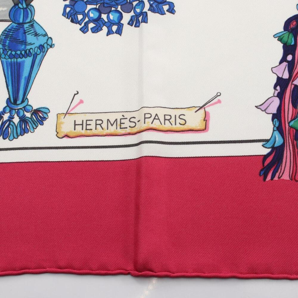 HERMES Authentic Pink Silk Scarf - Picture 6 of 7